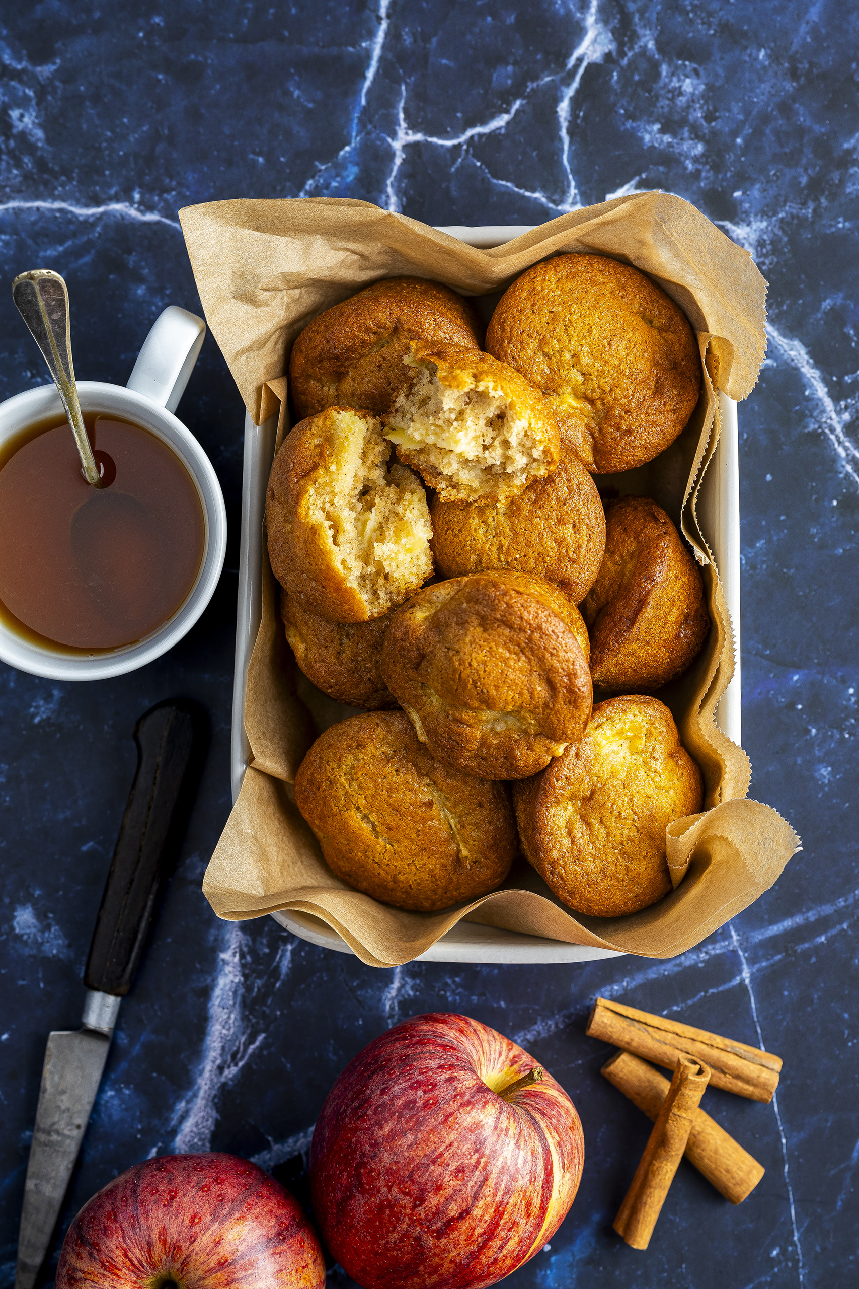 Muffins aux Pommes et à la Cannelle